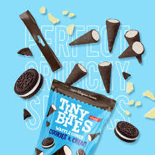Tiny Bites Waffle Cones- Cookies & Cream