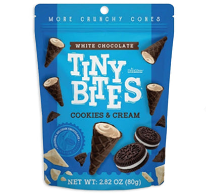 Tiny Bites Waffle Cones- Cookies & Cream