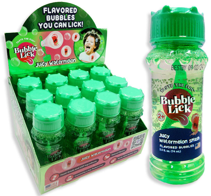 Bubble Lick, Flavored Bubbles- Watermelon